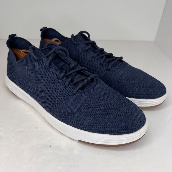Perry Ellis Portfolio Mens PEA17F239D-3 Tread Navy Mesh Knit Size 10.5 Sneakers - Picture 2 of 8